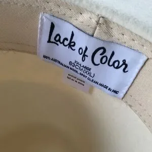 Lack Of Color The Fader Fedora Hat, Size XXL, Cream Lack Of Color | Accessories | Lack Of Color The Fader Fedora  main image 4